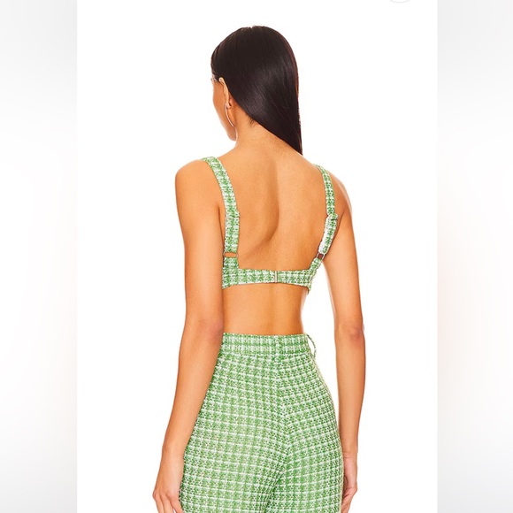 NWT SAU LEE Avery Top in Green Multi - Picture 4 of 7